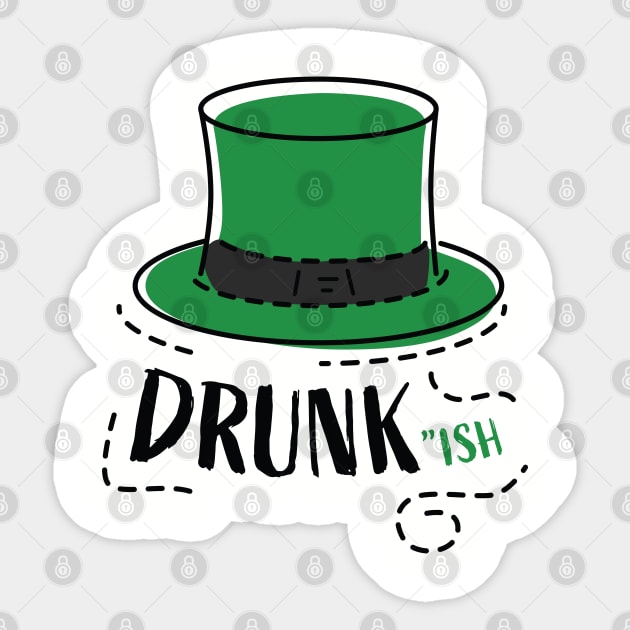 Drunk-ish Sticker by BodinStreet